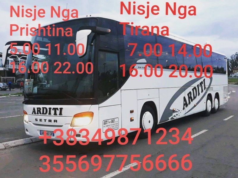 arditi tours prishtine tirane oraret